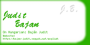 judit bajan business card