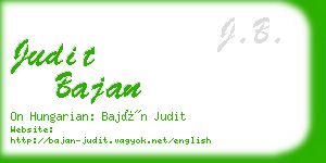 judit bajan business card